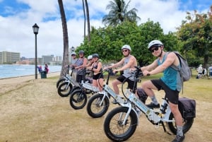Oahu: Honolulu E-Bike Ride en Diamond Head-wandeling