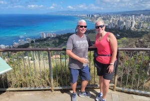 Oahu: Honolulu E-Bike Ride ja Diamond Head -vaellusreitti