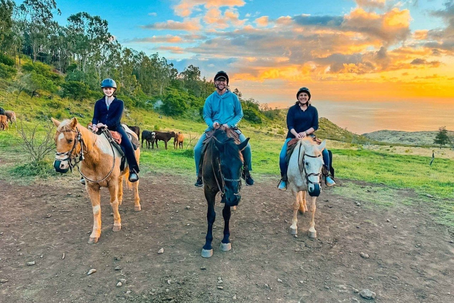 Oahu : Randonnée à cheval au soleil ou au coucher du soleil