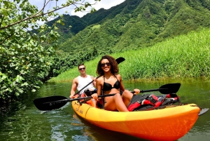 Oahu Alquiler de 4 horas de kayak en el río Kahana Rainforest