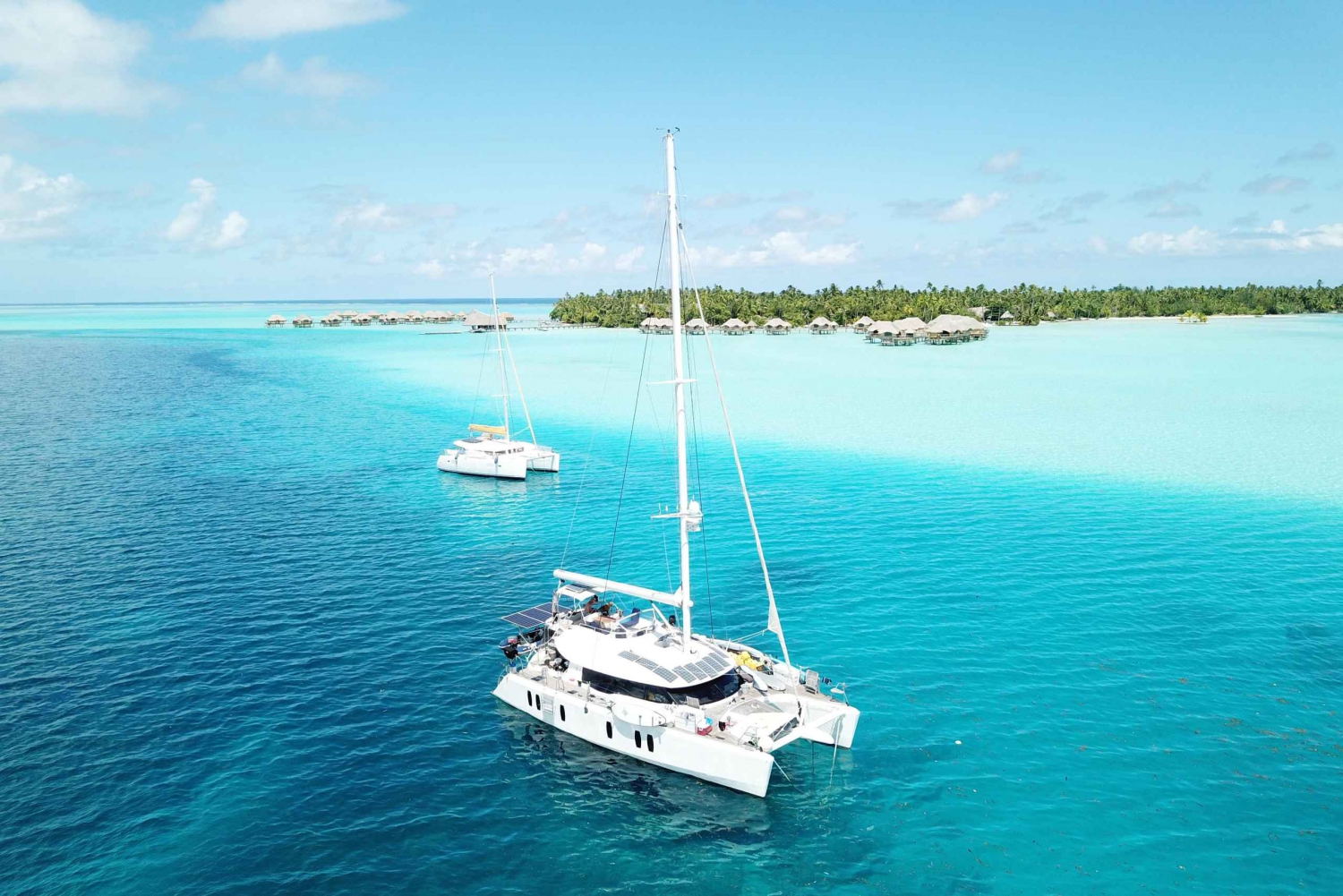 Oahu : Croisière de luxe en catamaran de 50 pieds avec plongée en apnée et coucher de soleil