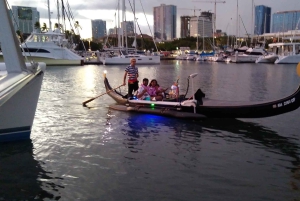 オアフ島：ドリンクとペストリー付きの豪華ゴンドラ クルーズ