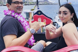 オアフ島：ドリンクとペストリー付きの豪華ゴンドラ クルーズ