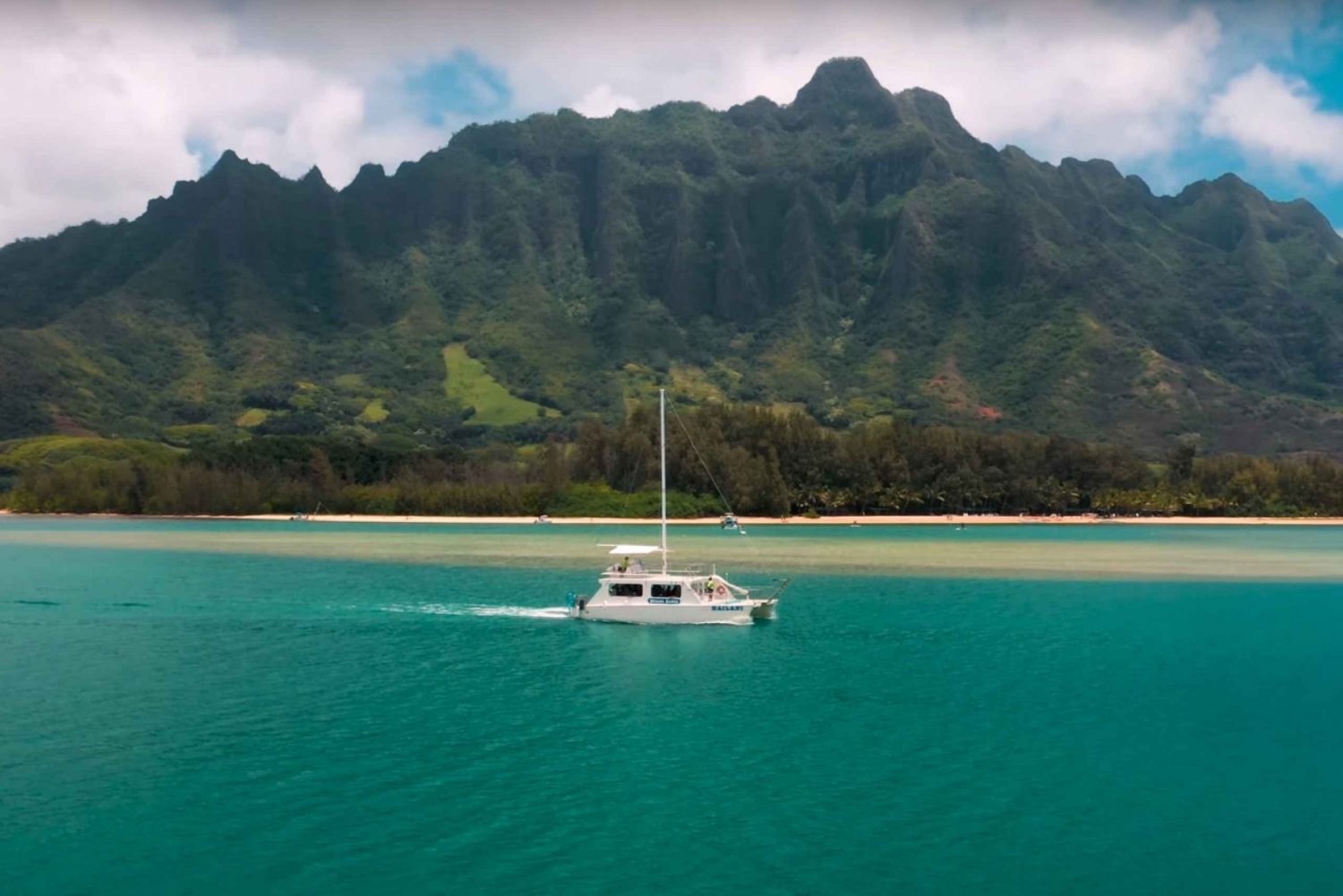 Oahu: Molii Fishpond og Kaneohe Bay Catamaran Tour