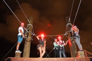 Oahu: Night Zipline Adventure (3 linjer)