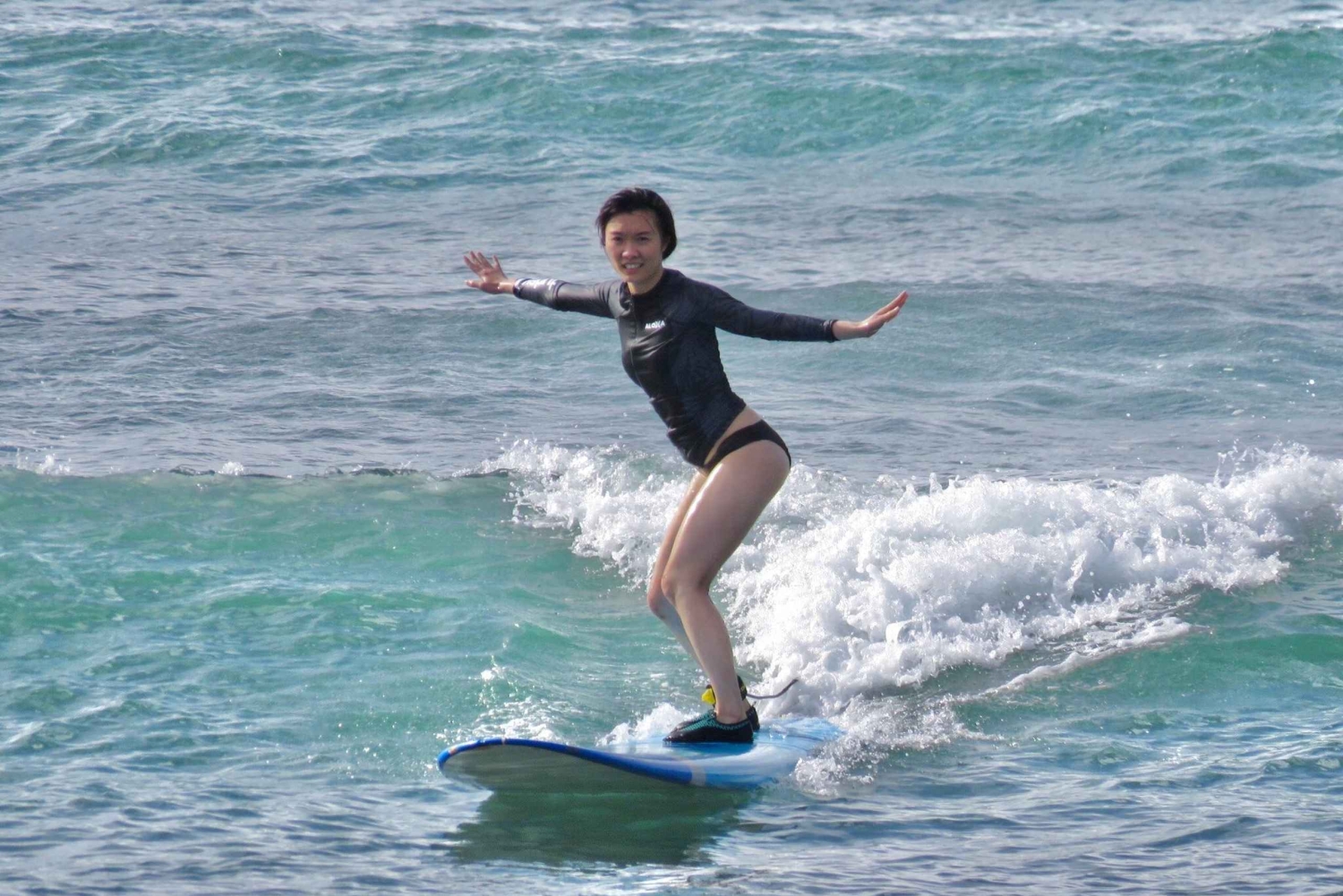 Oahu, den nordlige kyst: Surf-lektion