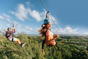 Oahu: North Shore Zip Line Adventure with Farm Tour