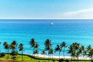 Oahu : croisière au coucher du soleil dans l'ouest d'Oahu avec cocktails et amuse-bouches