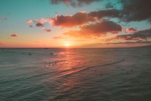 Oahu: Zonsondergang op een boot met glazen bodem in Waikiki