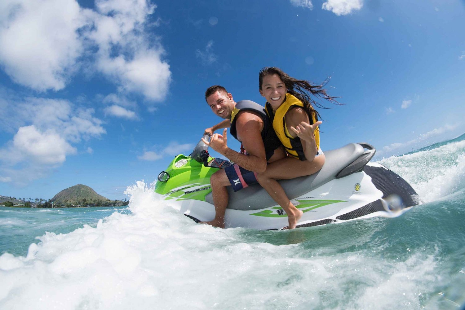 Oahu: avventura in moto d'acqua in tandem sulla baia di Maunalua