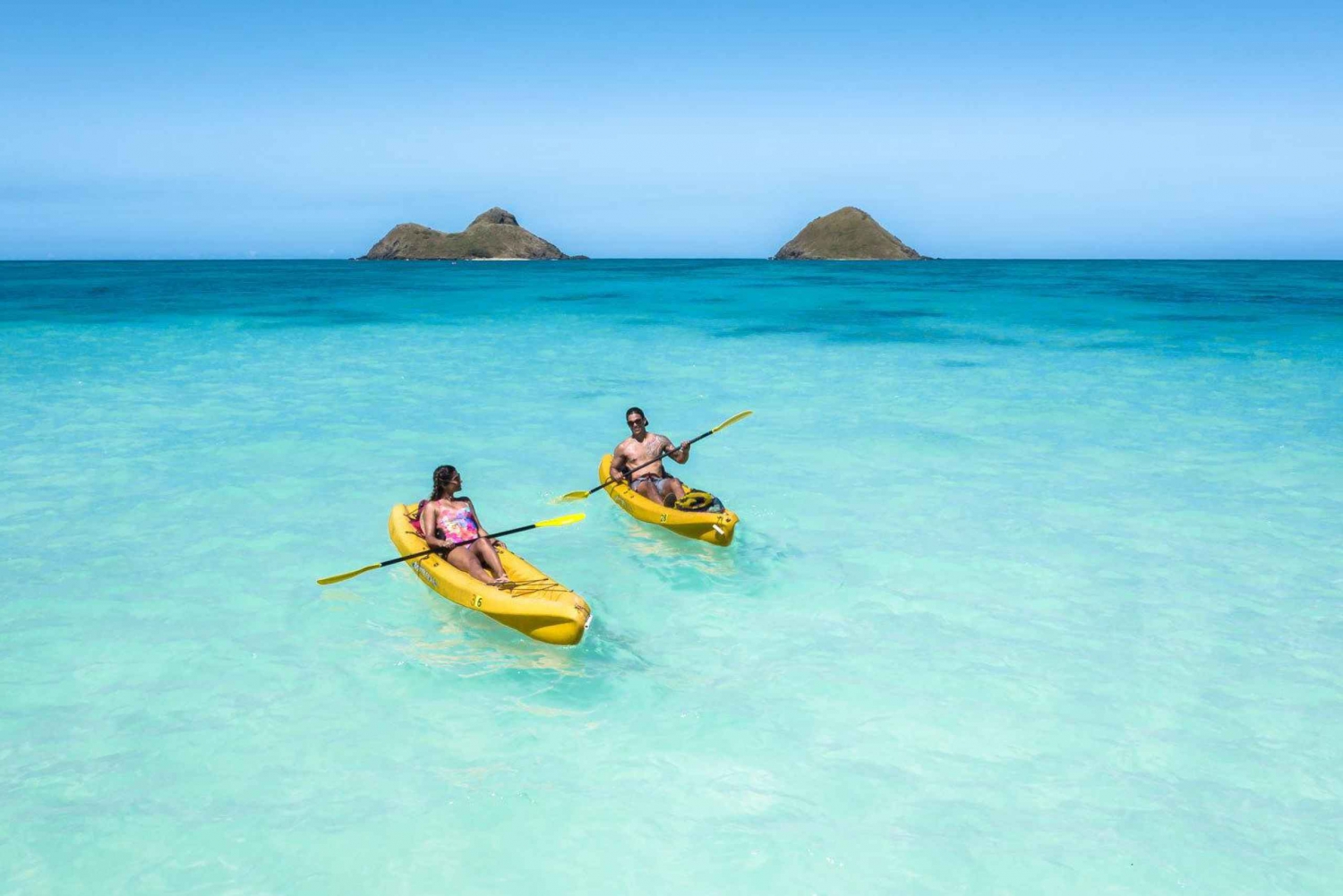 Kailua : Explorez Kailua lors d'une excursion guidée en kayak avec déjeuner