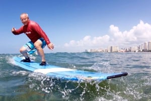 Ab Waikiki: 2-stündiger Gruppensurfkurs für Anfänger