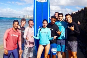 Oahu: Waikiki 2-timers surfelesjon for nybegynnere