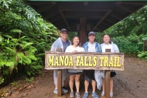 Oahu: jazda rowerem elektrycznym Waikiki i wycieczka do wodospadu Manoa