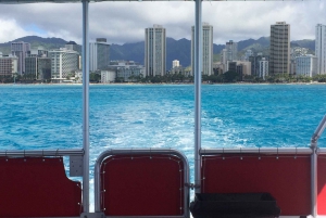 Oahu: Waikiki-cruise met glazen bodem bij zonsondergang