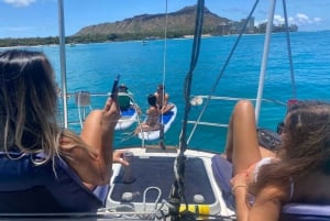 Oahu : Waikiki purjehdus kilpikonnien snorklausta pienissä ryhmissä.