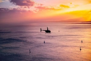 Oahu : Tour en hélicoptère de Waikiki Sunset Doors On ou Doors Off