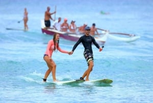 Oahu: A tua aula de surf privada em grupo em Waikiki