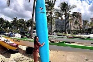 Oahu: A tua aula de surf privada em grupo em Waikiki