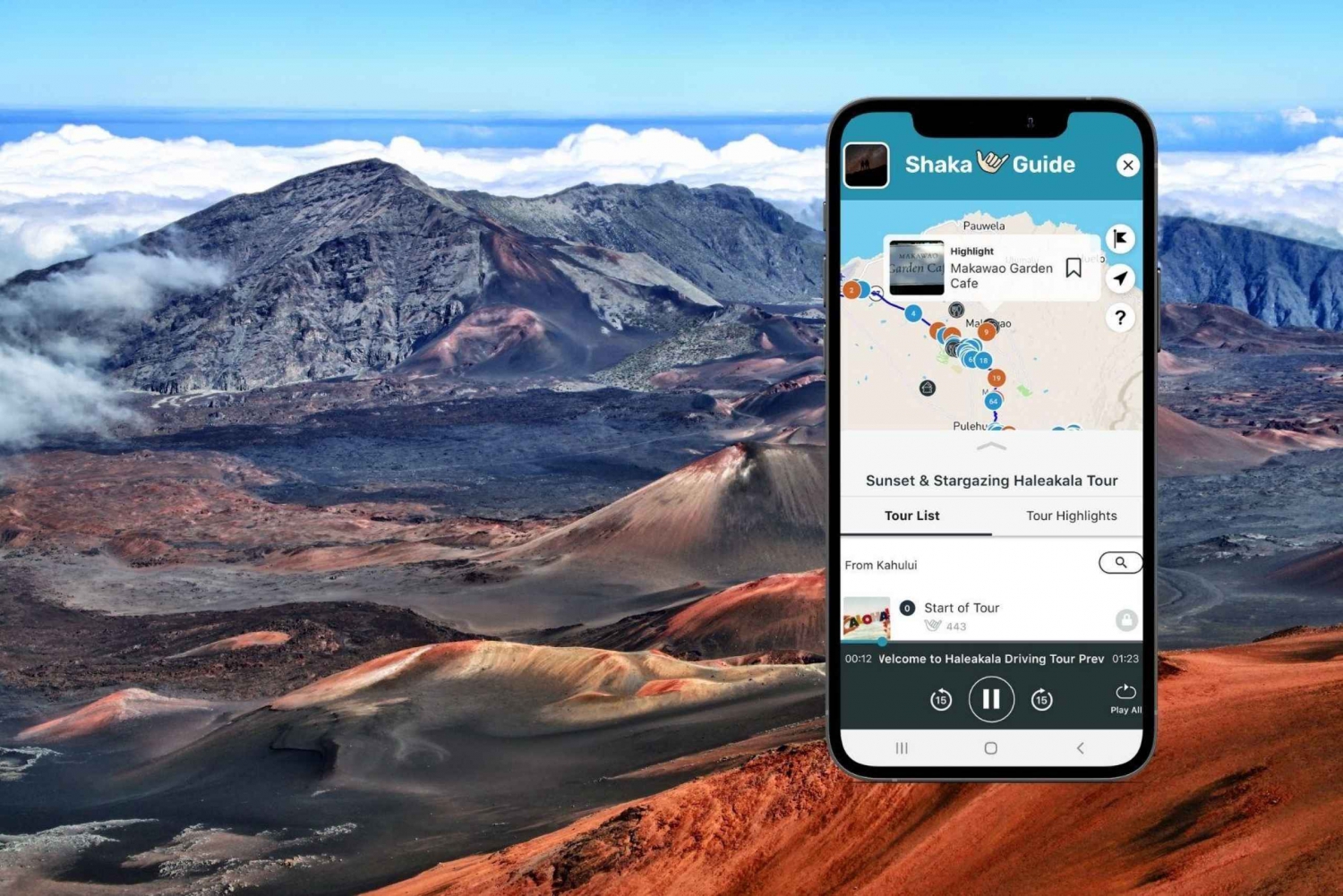 Pôr do sol no Parque Nacional Haleakala: Guia de turismo em áudio