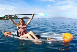 Turtle Town, Makena ; excursion en kayak et plongée en apnée sur fond transparent