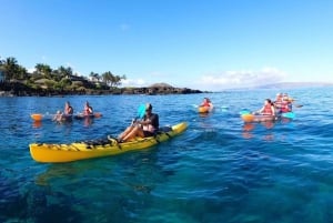 Turtle Town, Makena ; excursion en kayak et plongée en apnée sur fond transparent