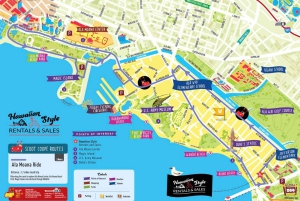 Uluniu Ave: Waikiki Scoot Coupe Noleggio Ala Moana e Kaka'ako