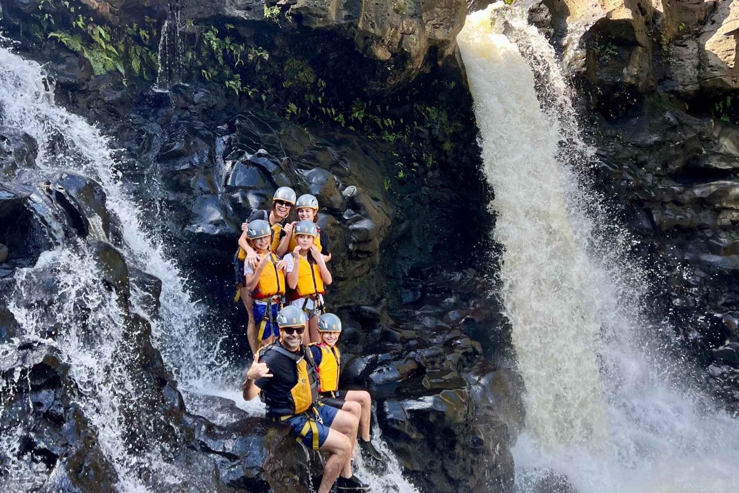 Umauma Triple-Tier Waterfall Rappel and River Tour