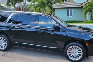 Excursão particular VIP Road to Hana em um Cadillac Escalade com caminhonete