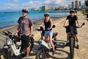 Waikiki: rondleiding op een e-bike met lokale geschiedenis en uitzicht op de oceaan