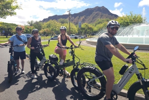 Waikiki: rondleiding op een e-bike met lokale geschiedenis en uitzicht op de oceaan