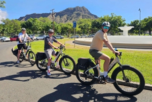 Waikiki: rondleiding op een e-bike met lokale geschiedenis en uitzicht op de oceaan
