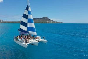 Waikiki: Sejltur og snorkling med skildpadder