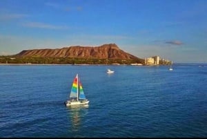 Waikiki: Katamarankryssning vid solnedgången