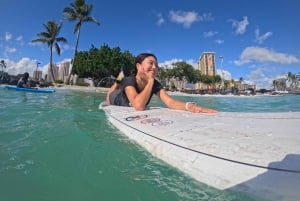 Waikiki: Surf-Unterricht Einfacher 60-Minuten-Unterricht ohne Gedränge!