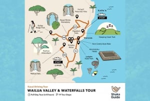 Wailuan laakso ja vesiputoukset Kauailla: Kauailau: Audio Tour Guide