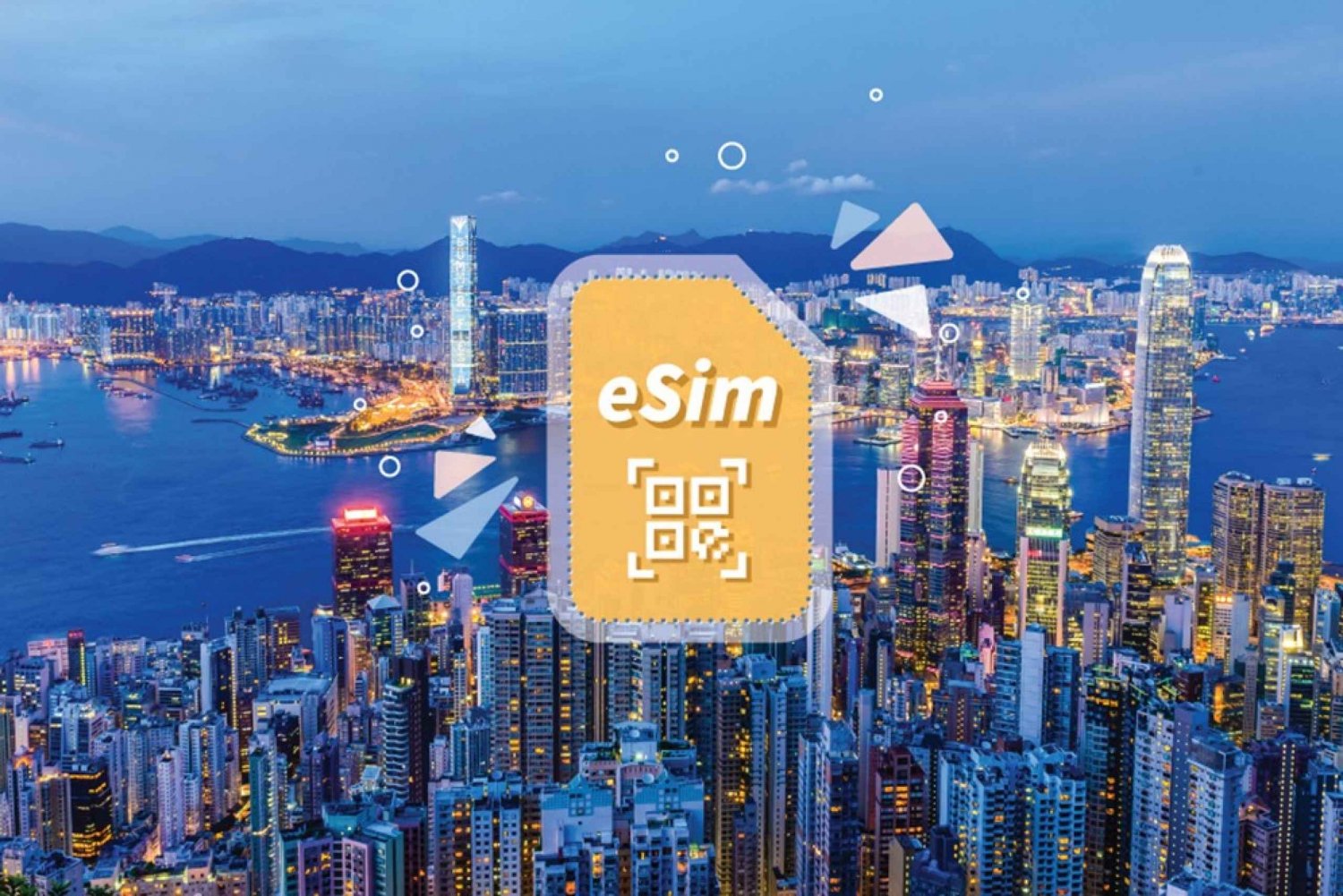 China: Plano de dados eSIM com VPN para Hong Kong, Macau e muito mais