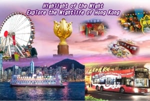 HK: Harbour Cruise Dinner, Open Top Bus, Temple Street Tour