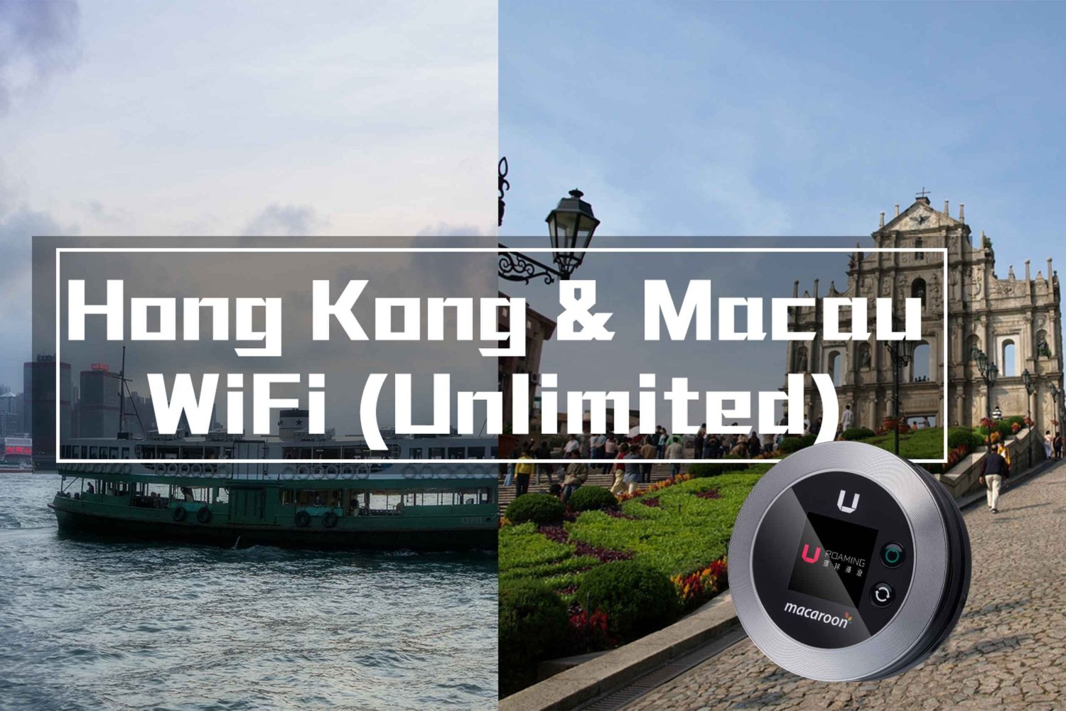 Hong Kong og Macau Pocket Wi-Fi med ubegrenset data