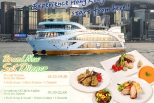 Hong Kong: cena in crociera con spettacolo di luci e suoni sull'Oriental Pearl