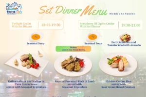 Hong Kong: cena in crociera con spettacolo di luci e suoni sull'Oriental Pearl