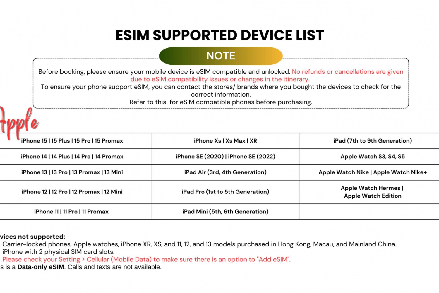 HongKong: Piano dati mobile illimitato eSIM HongKong (codice QR)