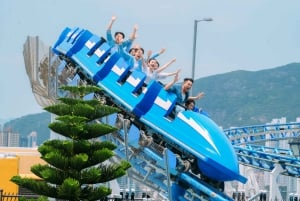 Hong Kong: Inngang til Ocean Park og Hop-on Hop-off-tur med stor buss