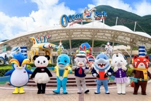 Hongkong: Inträdesbiljett till Ocean Park med fast meny eller popcorn