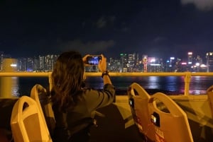 Hong Kong: Kowloon: Panoramatur om natten i Kowloon