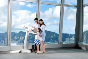 Hong Kong: Sky100 Observatory med vin- og drikkevarepakker