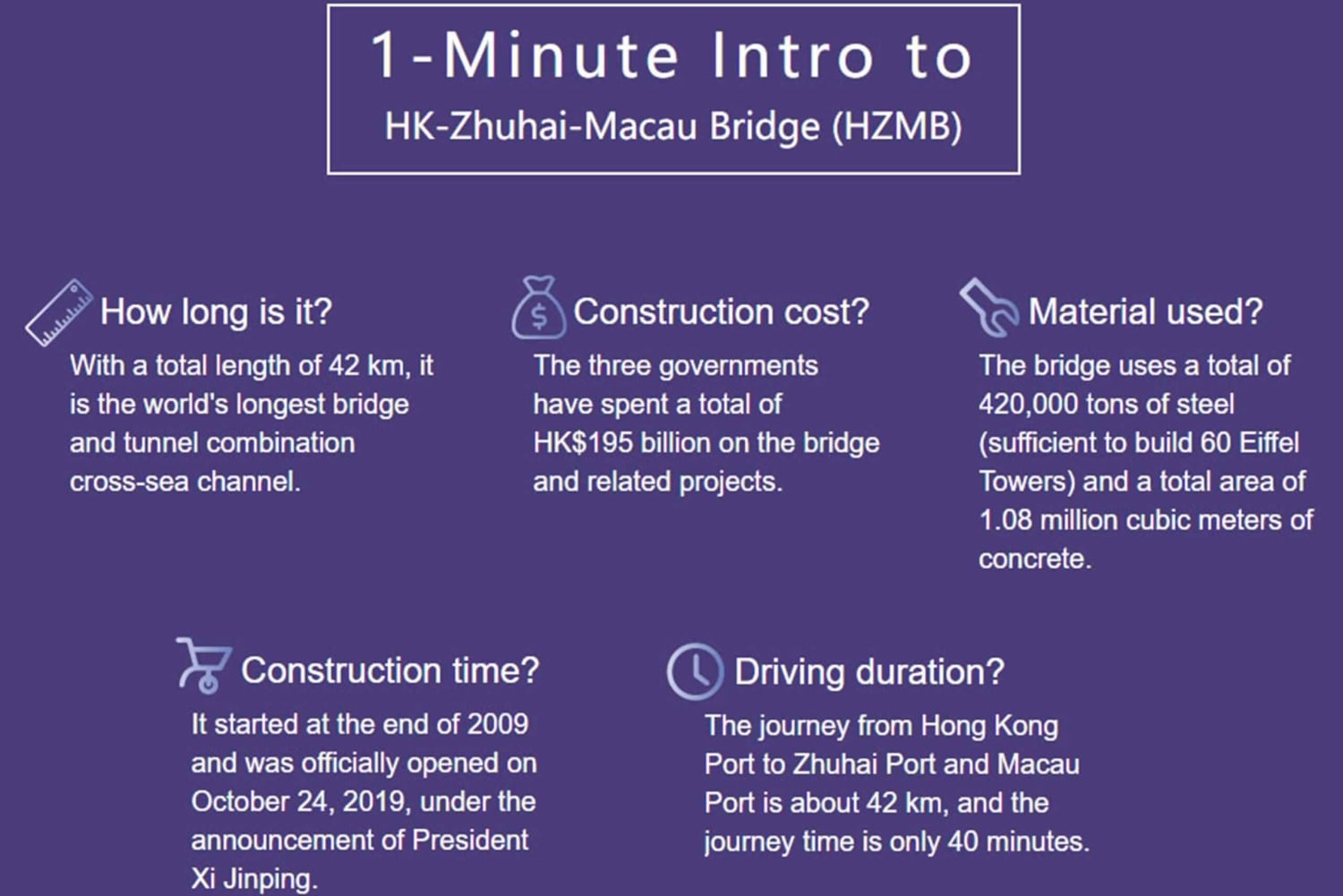 Privat limousintransport mellom Hong Kong og Zhuhai via HZMB