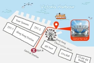 Victoria Harbour por la noche o crucero Sinfonía de luces