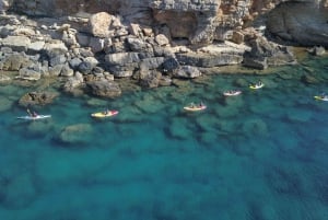Cala Codolar: Excursión guiada en kayak de mar y snorkel