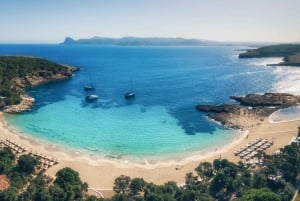 Discover the Ibiza beaches on a boat without license 8H